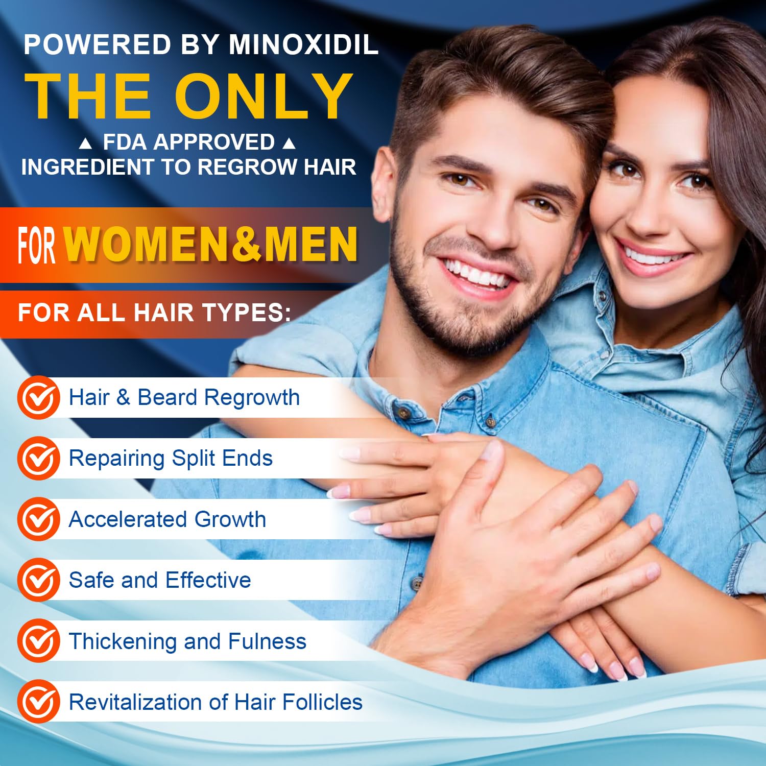 Pdam Minoxidil 5% Hair Growth Serum for Men & Women – 6 oz
