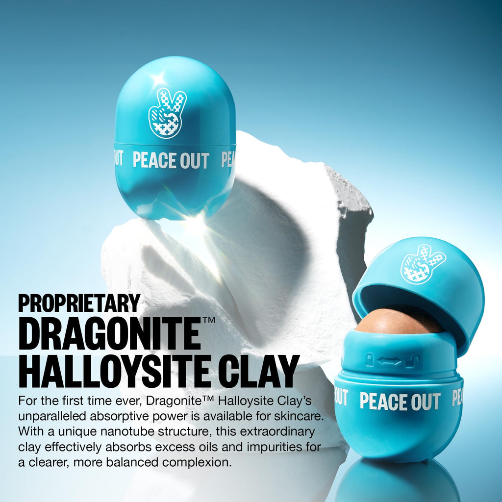 PEACE OUT Oil Contol Roller — Instant Oil Removal with Halloysite Clay
