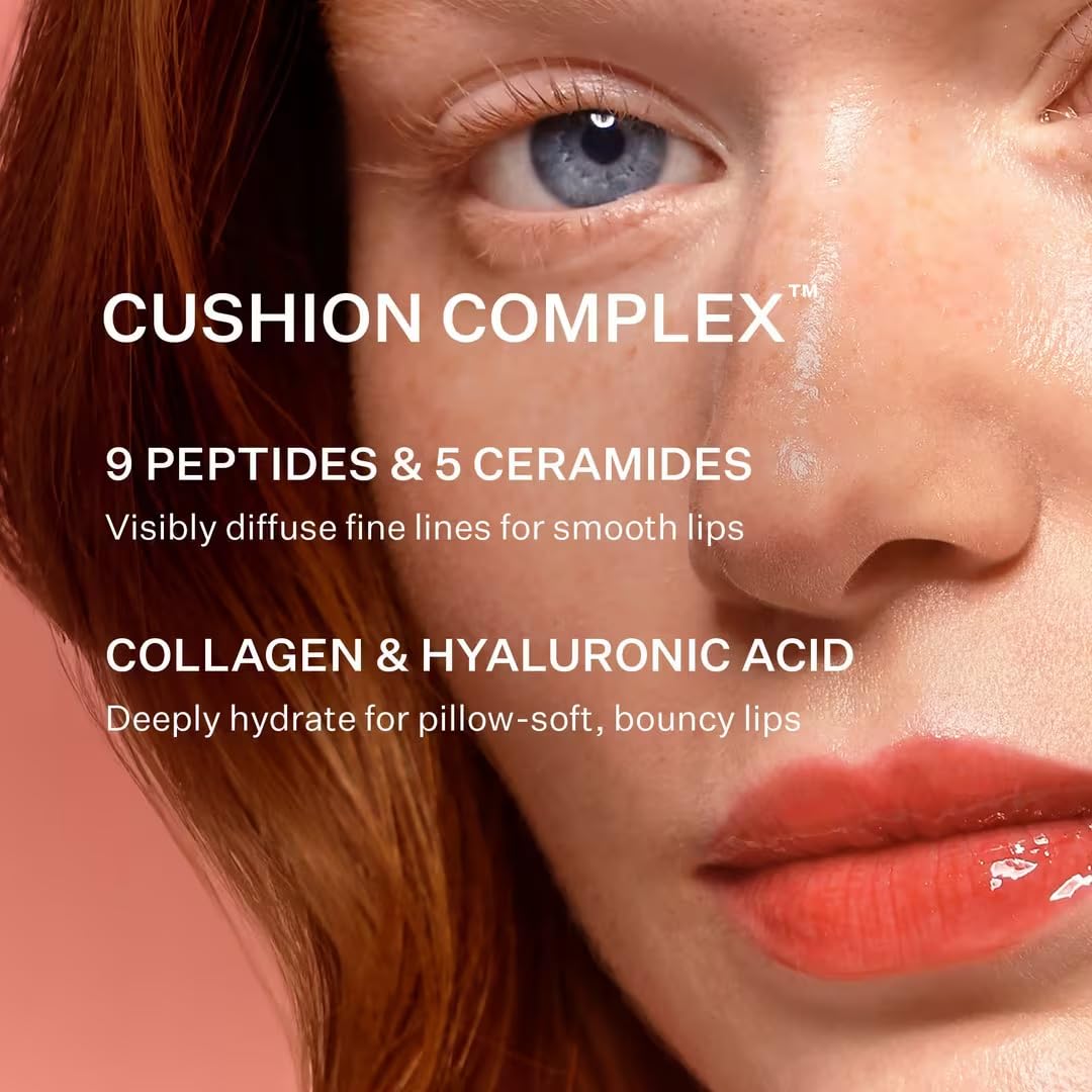 Peach & Lily Collagen Cushion Cherry Crush Lip Balm – Lasting Hydration & Smoothing Peptides