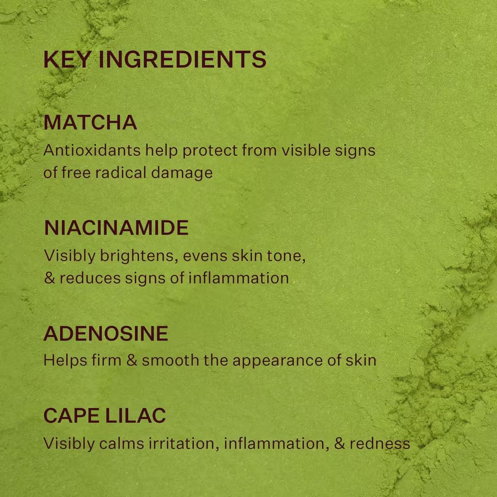 Peach & Lily Matcha Pudding Antioxidant Cream (1.69 fl oz) – Hydrating, Antioxidant Skincare