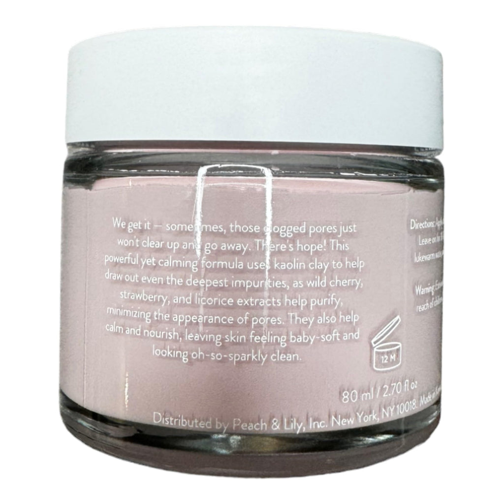 Peach & Lily Pore Proof Perfecting Clay Mask | Deep-Clean Kaolin & Bentonite