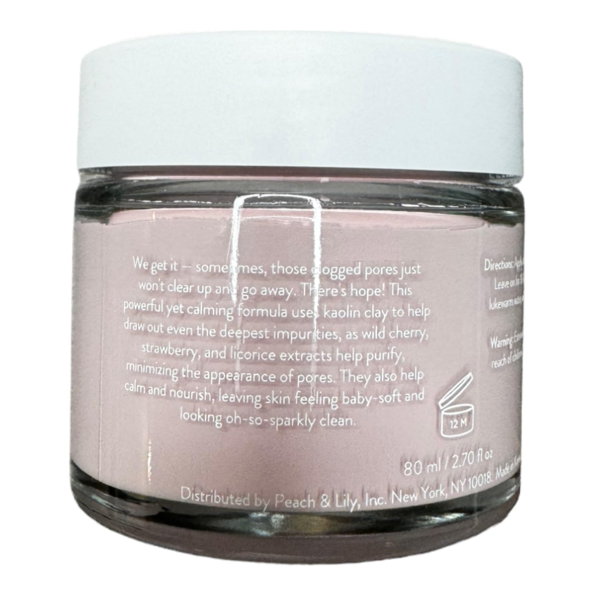 Peach & Lily Pore Proof Perfecting Clay Mask | Deep-Clean Kaolin & Bentonite