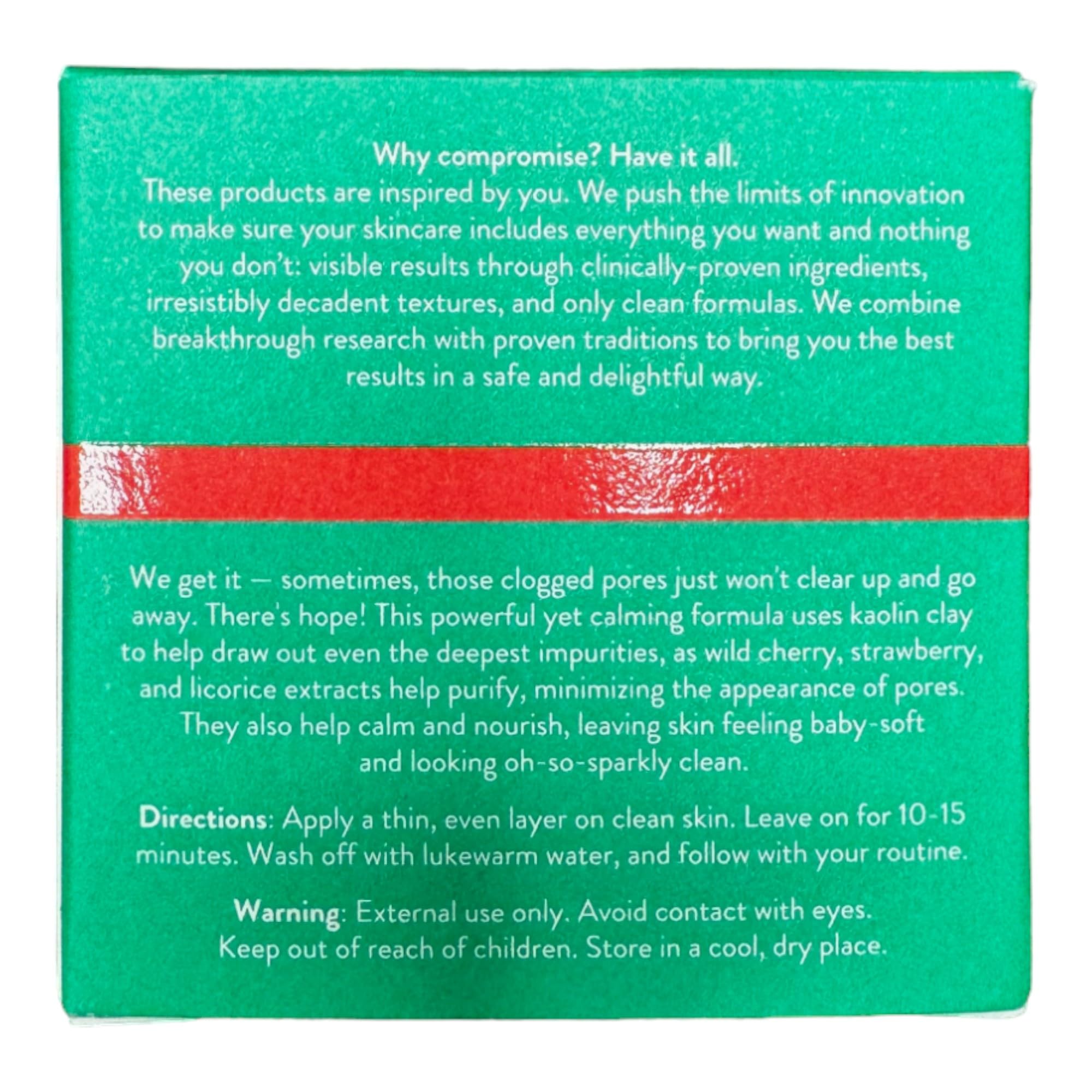 Peach & Lily Pore Proof Perfecting Clay Mask | Deep-Clean Kaolin & Bentonite