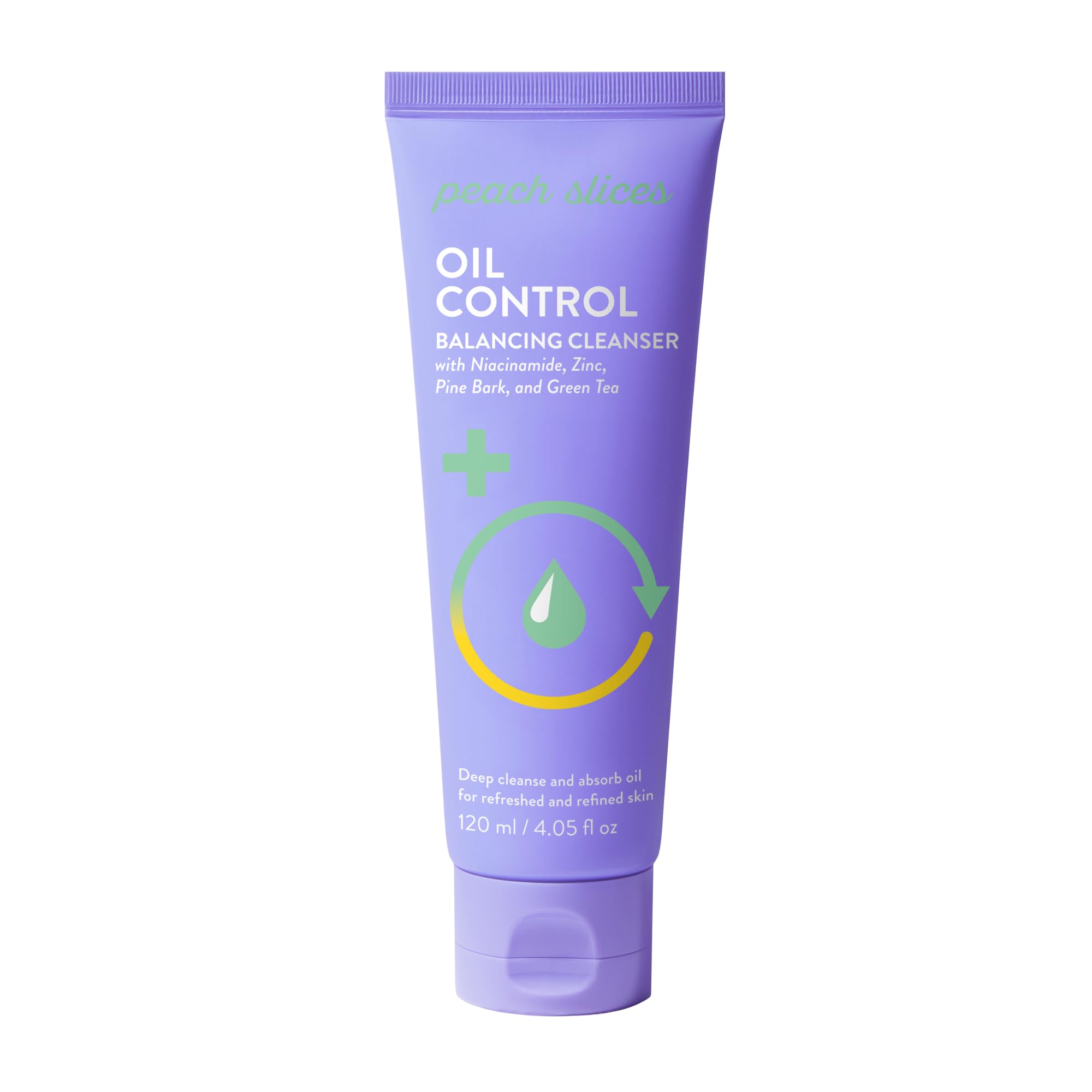 Peach Slices Oil Control Balancing Cleanser (4.05 oz) – Deep Cleanse, Matte Skin, Niacinamide + Zinc