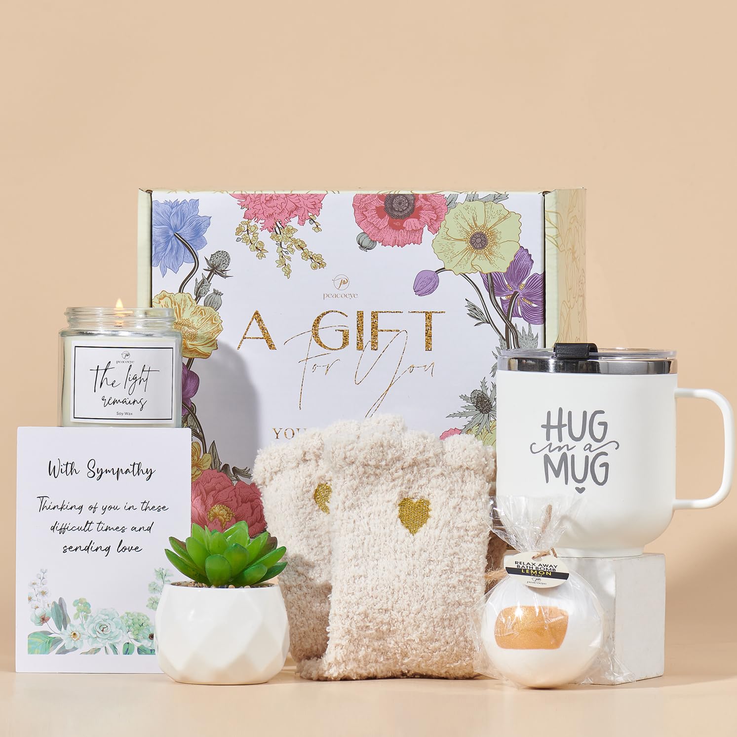 Peacoeye Sympathy Gift Baskets — Thoughtful Condolence Gifts for Loss & Grief