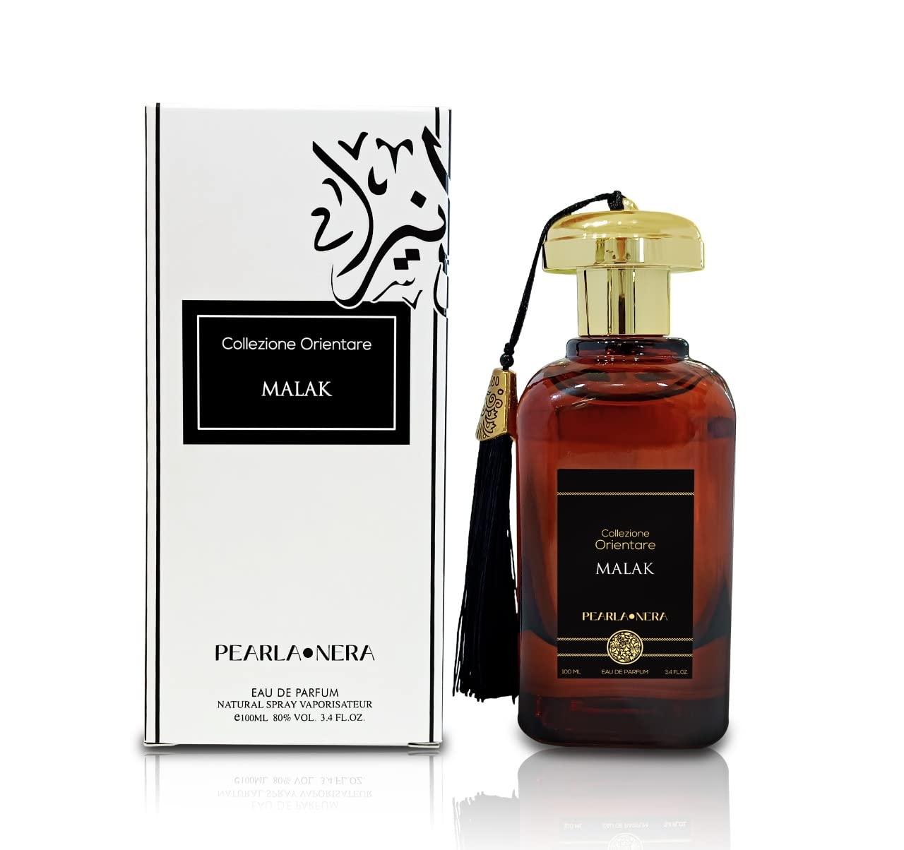 PEARLANERA MALAK – Ambery Oud, Smoky Rose & Wood (Unisex EDP, 3.4 oz)