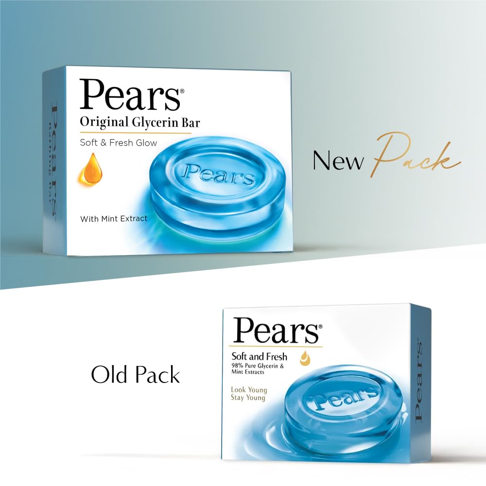 Pears Soft and Fresh Bathing Bar 125g | Buy 3 Get 1 Free