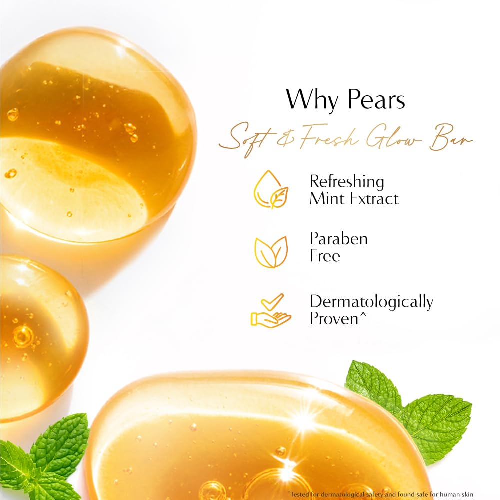 Pears Soft and Fresh Bathing Bar 125g | Buy 3 Get 1 Free