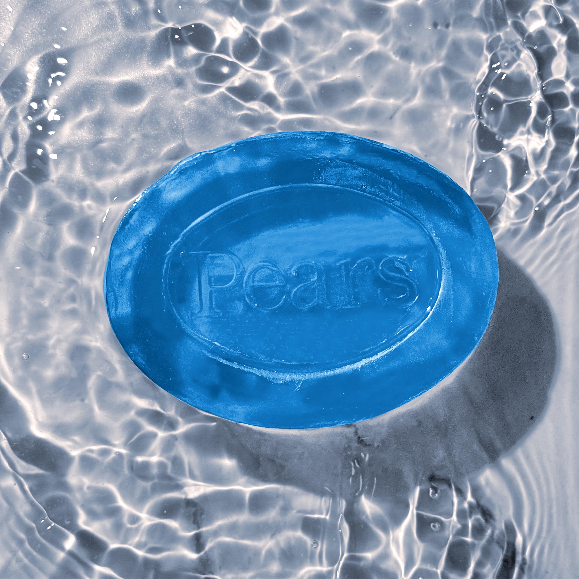 Pears Glycerin Soap with Mint Extract – Transparent Blue, 12-Pack