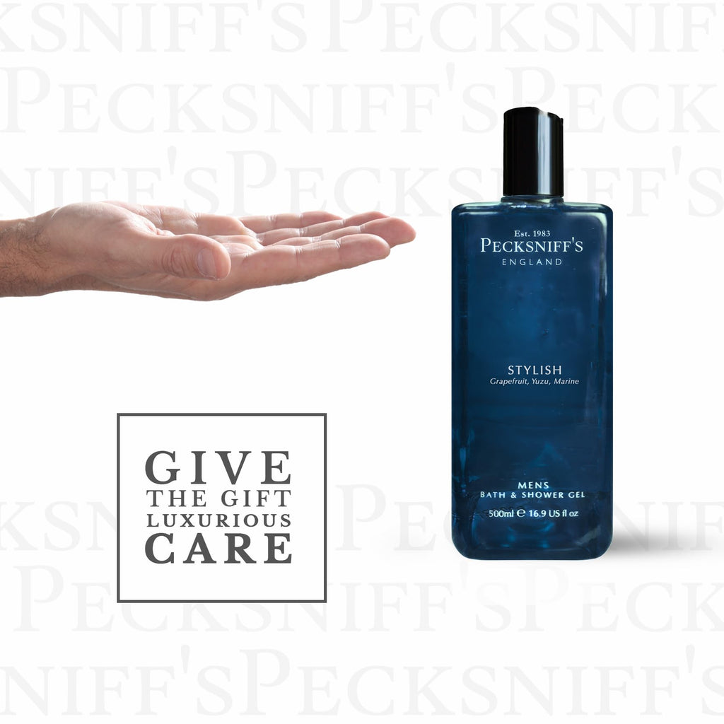 Pecksniff's Men's Luxurious Moisturizing Bath & Shower Gel – Stylish