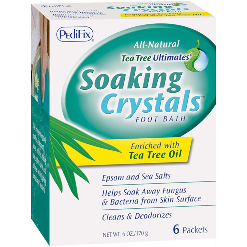 Pedifix Tea Tree Ultimates Soaking Crystals Foot Bath – 6 Packets Each, Pack of 2