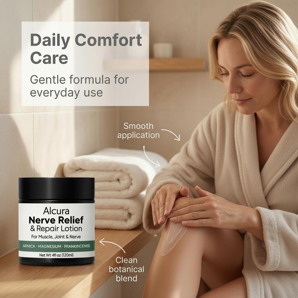 Peehss Alcura Nerve Cream – Arnica & Magnesium for Daily Nerve Comfort, 4 oz