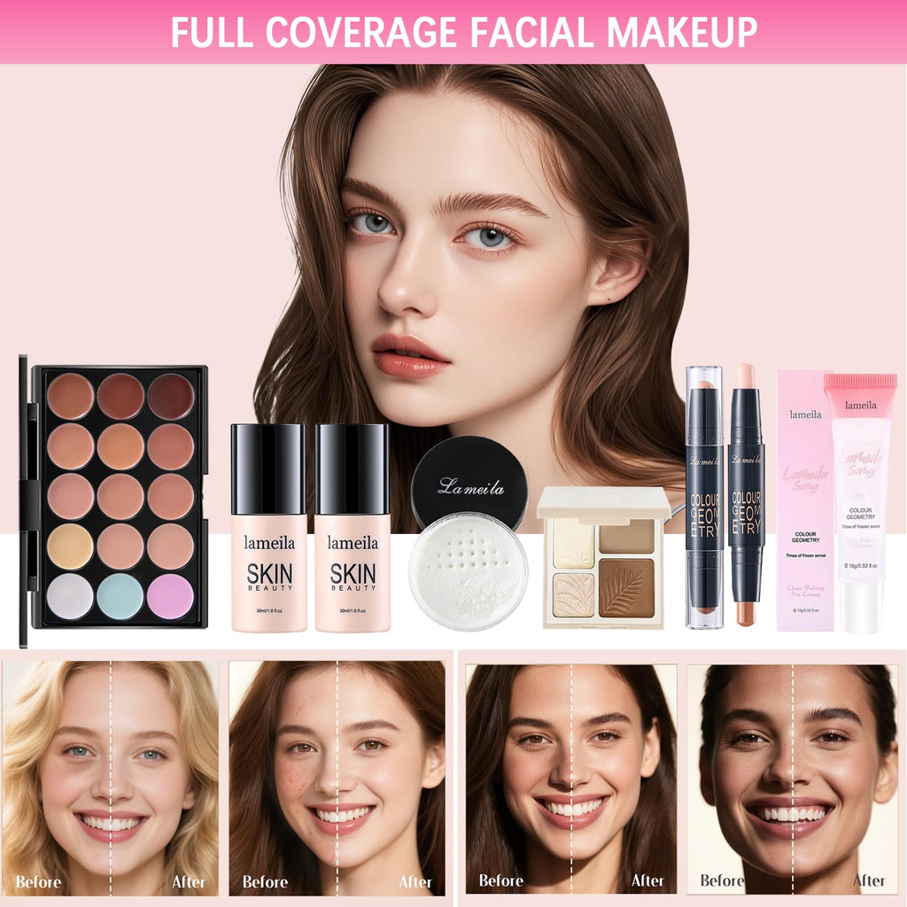 Peenice All-in-One Makeup Kit for Women – Complete Gift Set