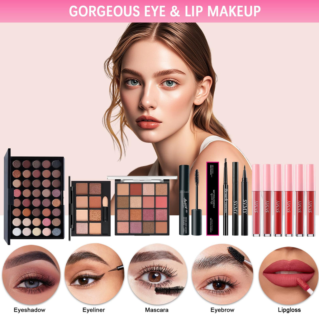 Peenice All-in-One Makeup Kit for Women – Complete Gift Set