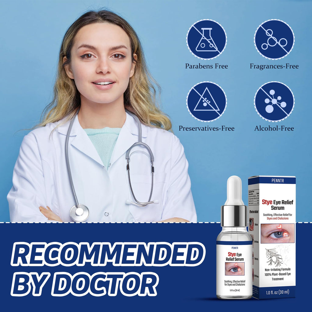 PENNTR Stye Eye Treatment Serum for Chalazion & Blepharitis – Sea Buckthorn, Helichrysum, Avocado Oil (1 Fl Oz)
