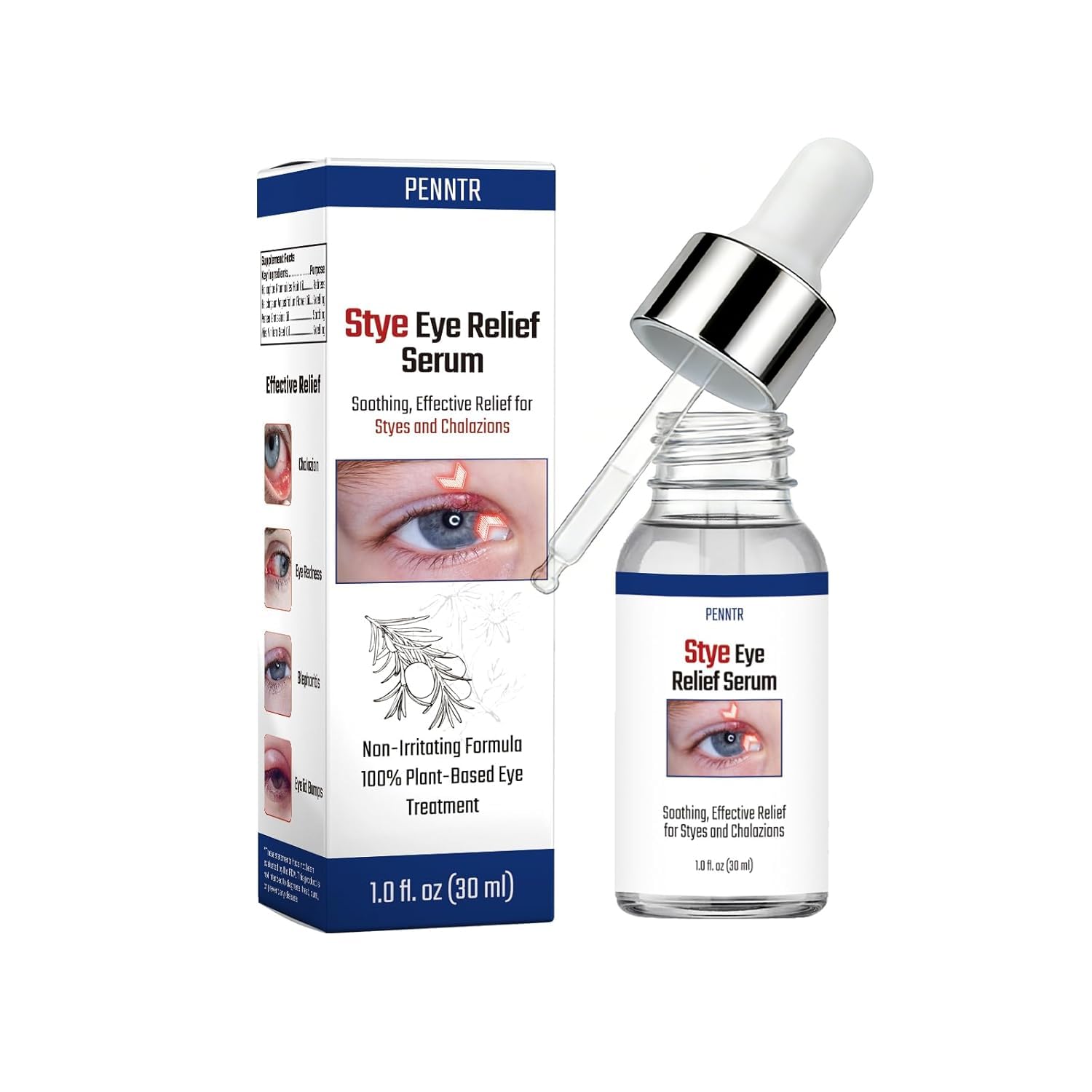 PENNTR Stye Eye Treatment Serum for Chalazion & Blepharitis – Sea Buckthorn, Helichrysum, Avocado Oil (1 Fl Oz)
