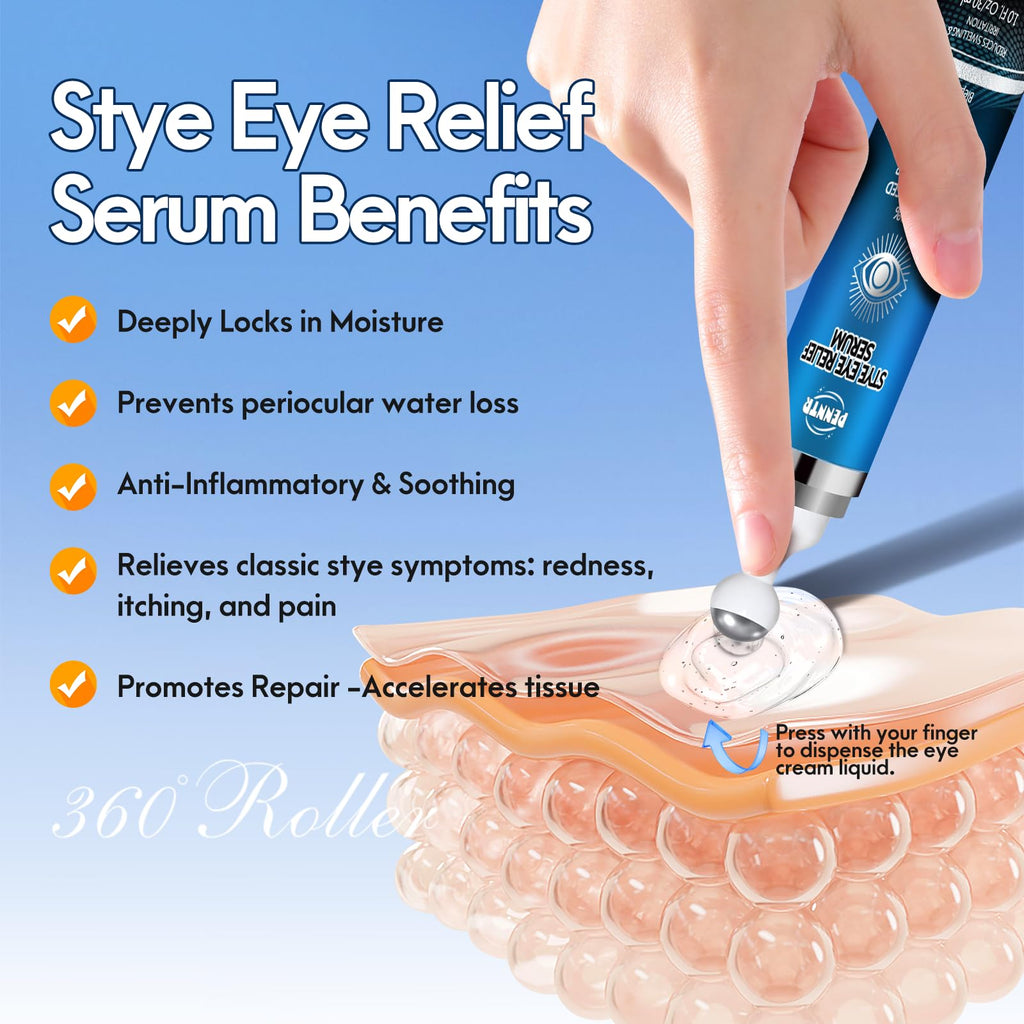 PENNTR Stye Eye Treatment – 360° Rollerball Eye Serum for Eyelid Comfort