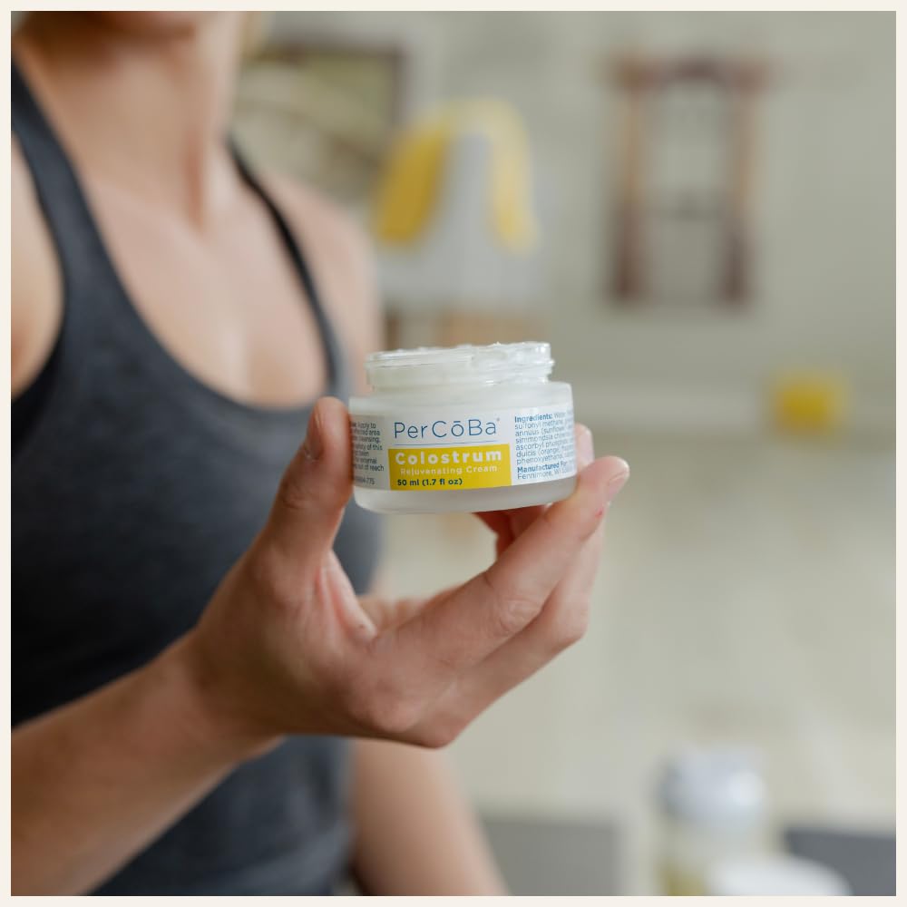 PERCOBA Colostrum Face Cream – Rejuvenating, Non-Greasy Formula for Face, Neck & Hands