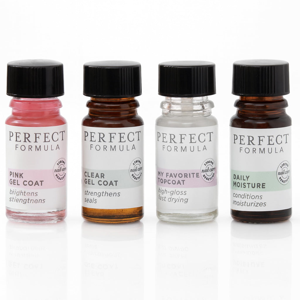 Perfect Formula Nail Essentials Kit – 4-Piece Keratin Nail Strengthener & Growth
