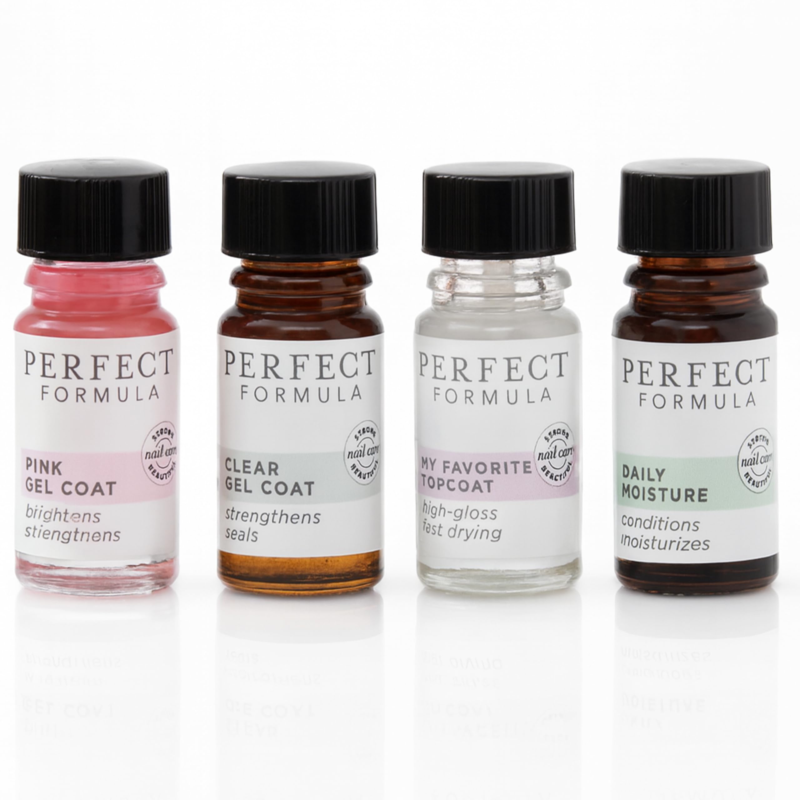 Perfect Formula Nail Essentials Kit – 4-Piece Keratin Nail Strengthener & Growth