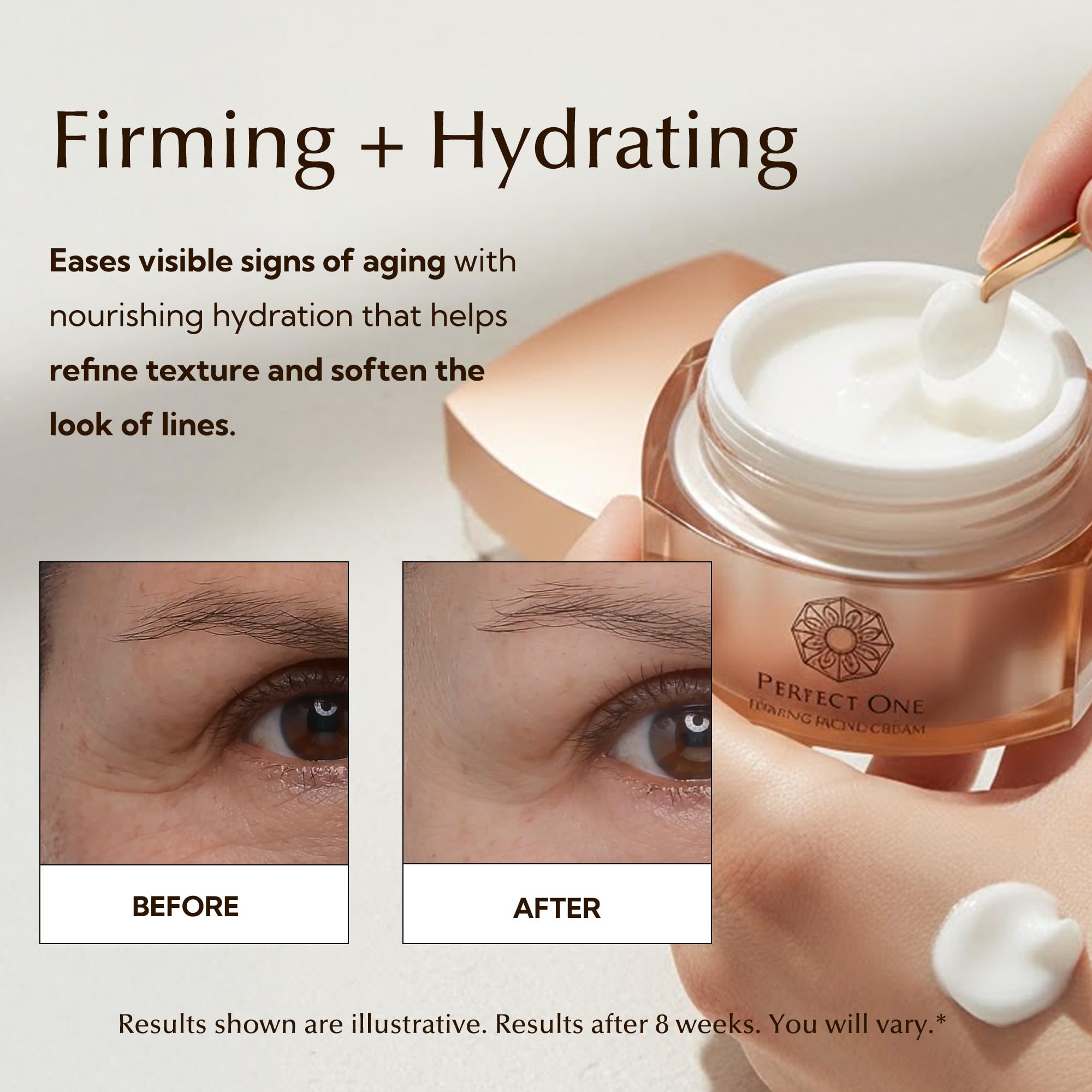 PERFECT ONE Firming Face Cream – Anti-Aging Moisturizer with Collagen, Hyaluronic Acid, Niacinamide & Squalane (50g)
