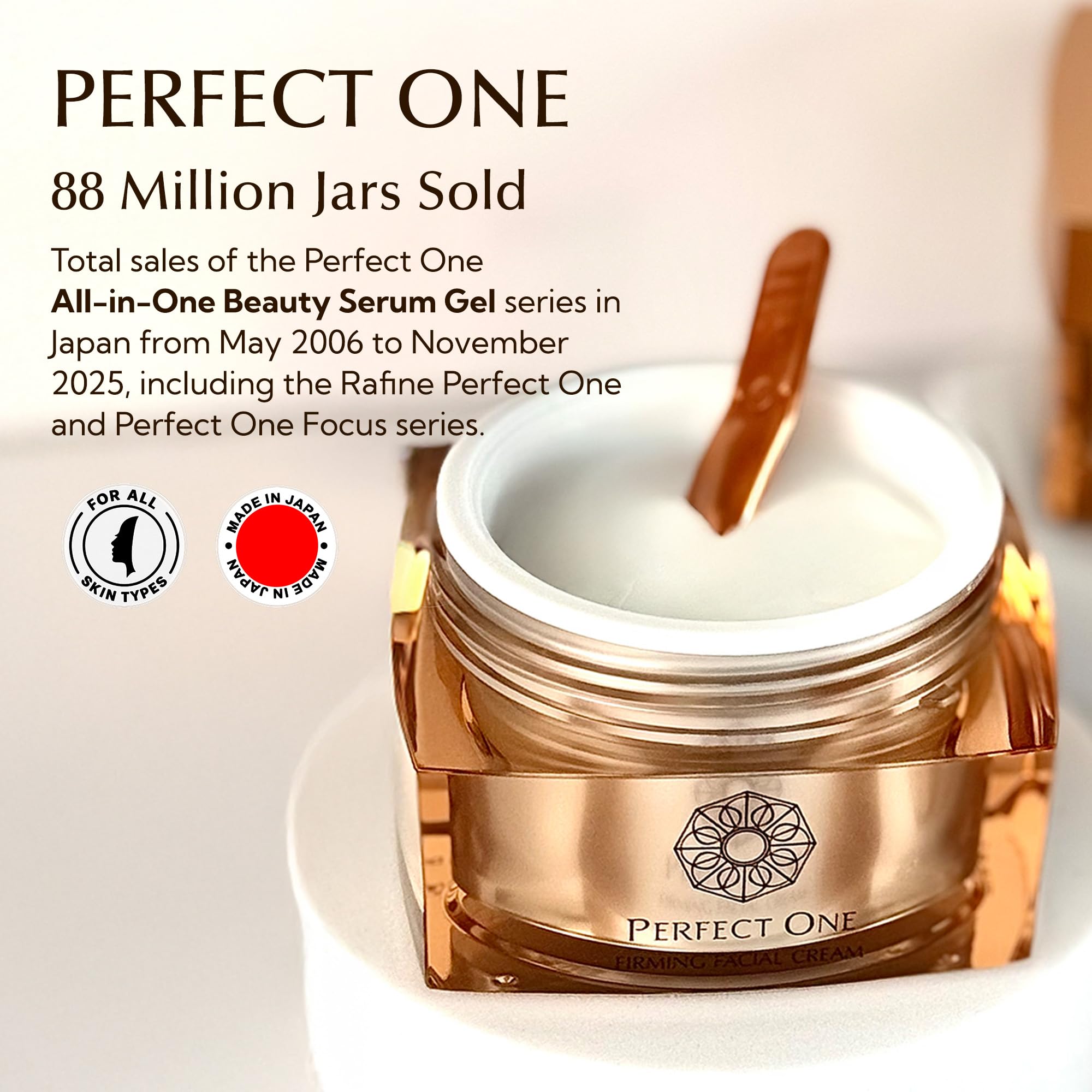 PERFECT ONE Firming Face Cream – Anti-Aging Moisturizer with Collagen, Hyaluronic Acid, Niacinamide & Squalane (50g)