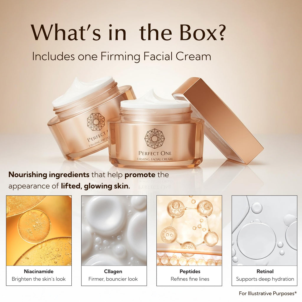 PERFECT ONE Firming Face Cream – Anti-Aging Moisturizer with Collagen, Hyaluronic Acid, Niacinamide & Squalane (50g)