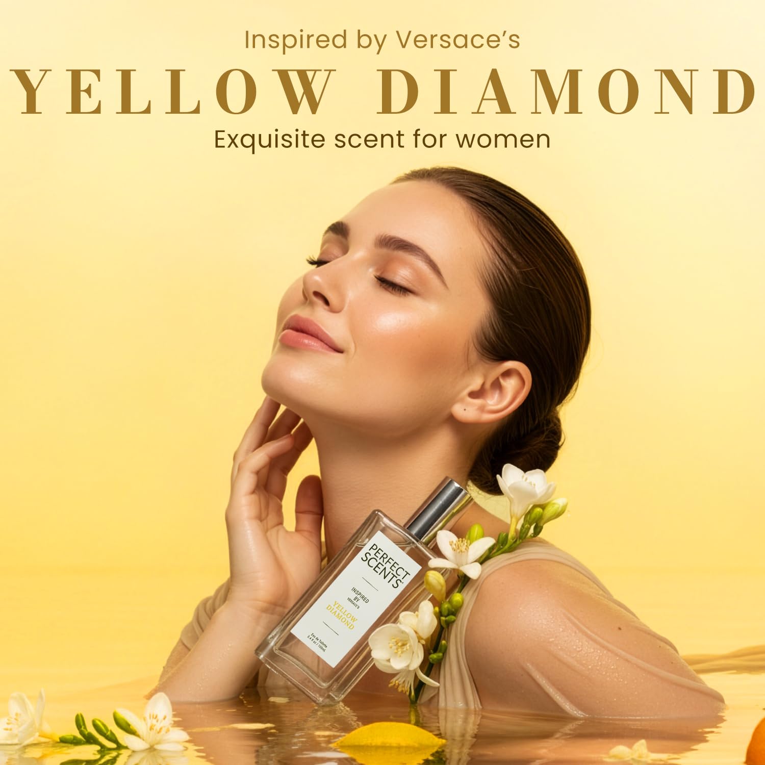 Perfect Scents Fragrances – Inspired by Versace Yellow Diamond – Women’s EDT, 3.4 oz, Vegan & Cruelty-Free