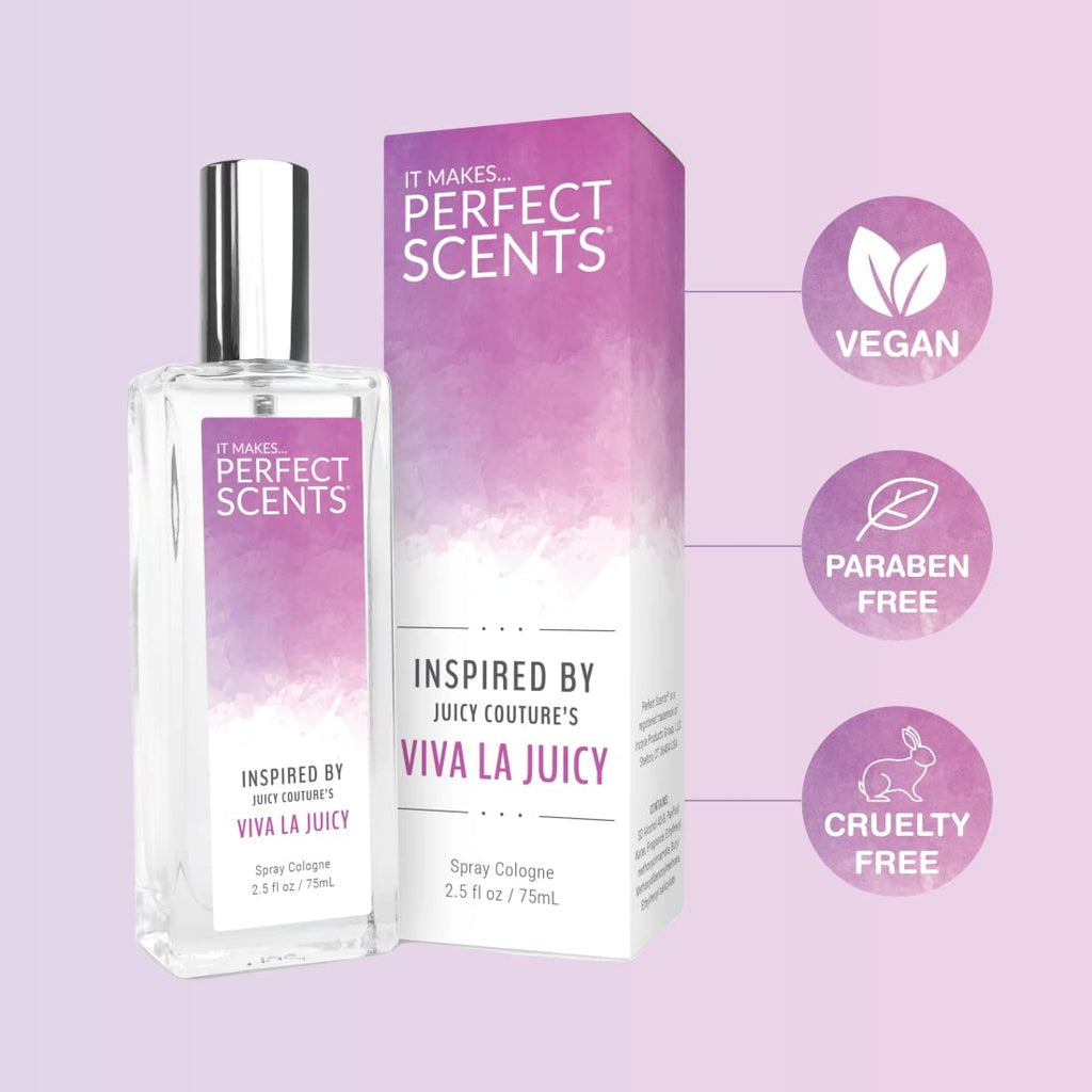 Perfect Scents Viva La Juicy Inspired EDT for Women – Vegan, Paraben Free, Cruelty Free, 2.5 fl oz