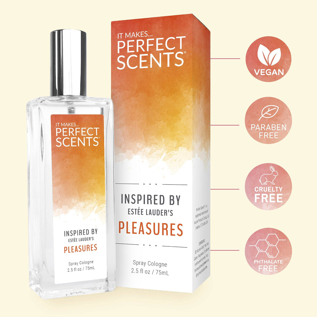 Perfect Scents Pleasures-Inspired Women’s EDT – Vegan, Cruelty-Free, 2.5 fl oz