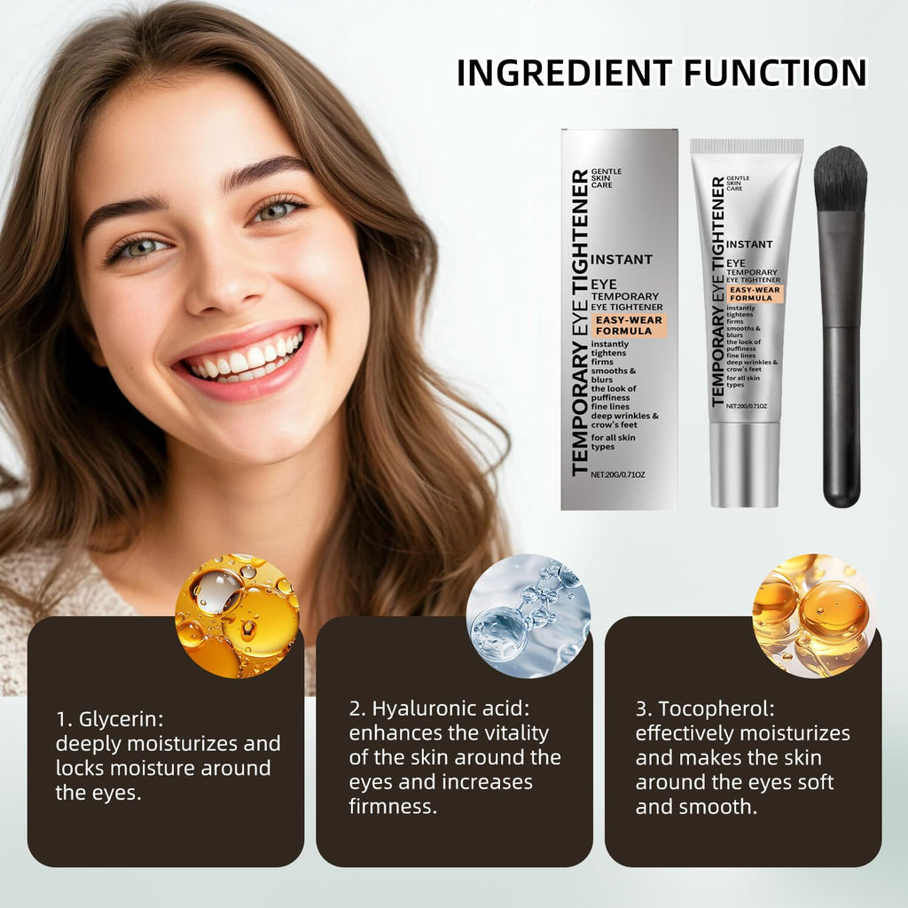 Perfection Eye Tightener with Brush – 2-Pack Hydrating Under-Eye Cream