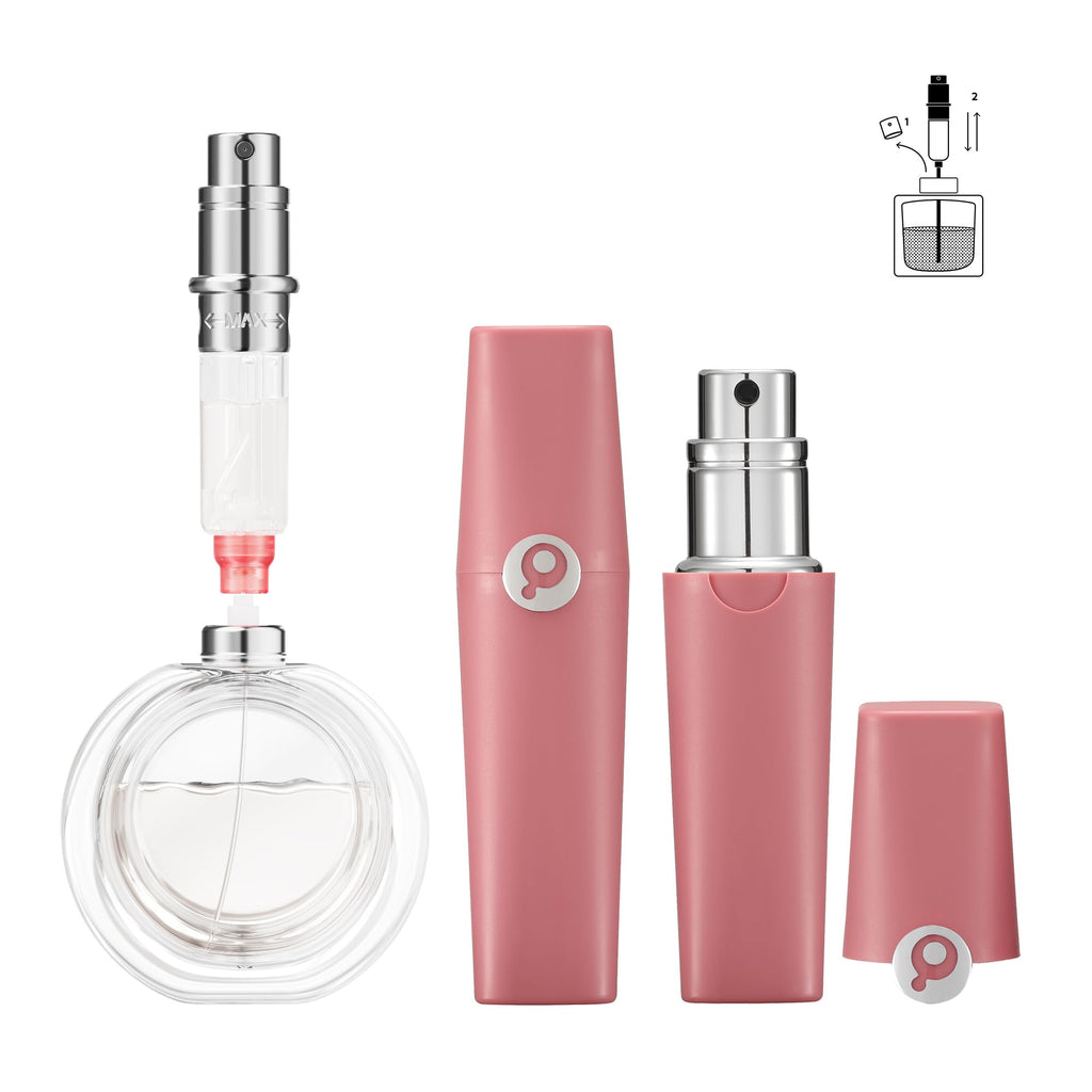 Perfume Pod ATOM Refillable Perfume Atomizer (ATOM01, Pink) – Travel-Ready