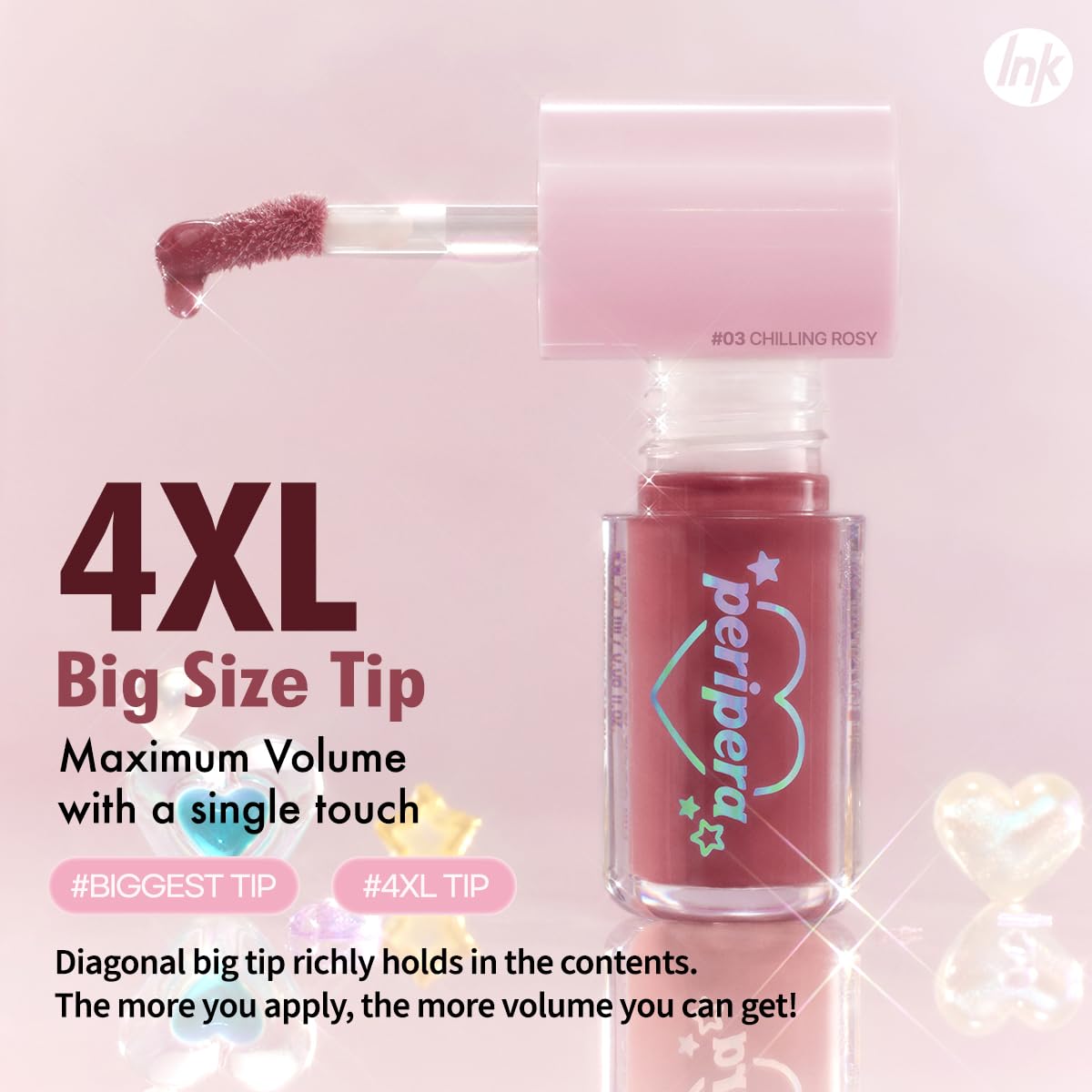 Peripera Ink Glasting Mini Gift Set Lip Gloss #01 #03 #06 | Long-Lasting Hydration