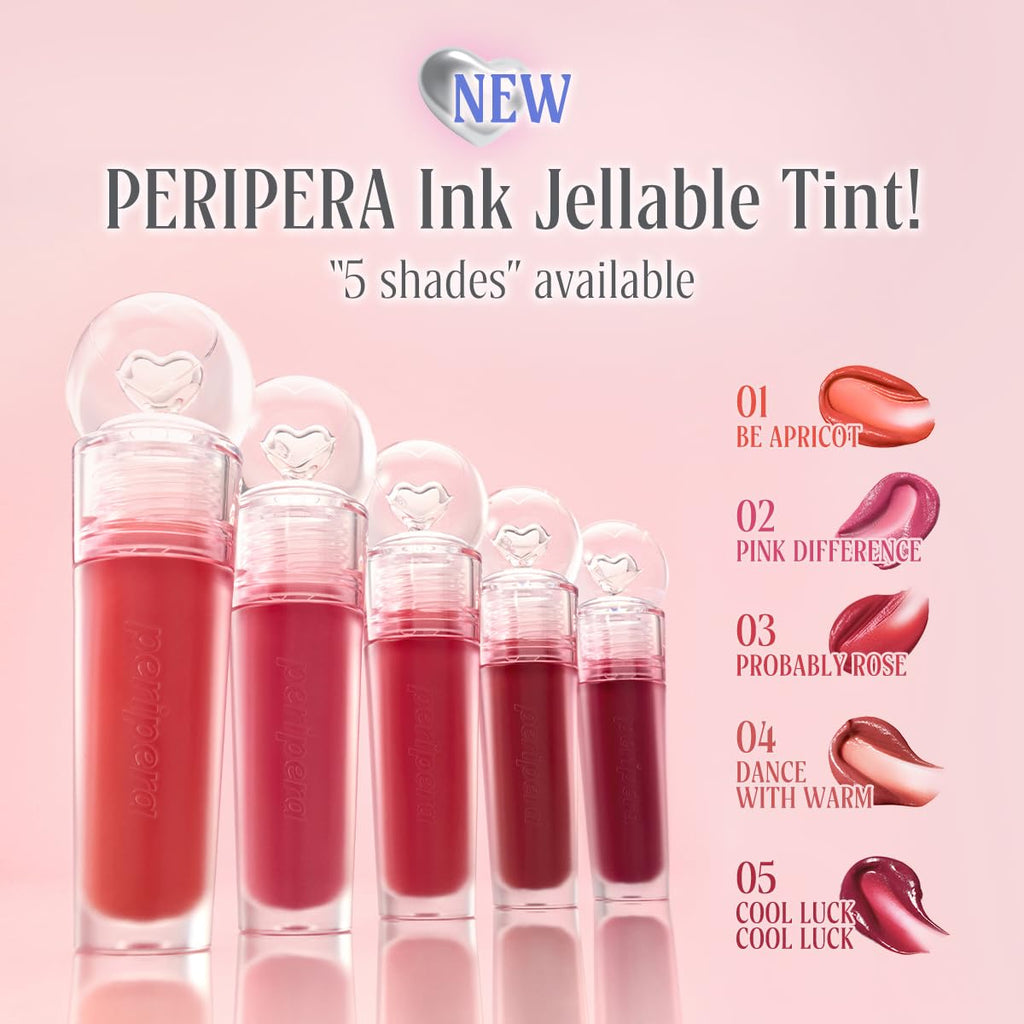Peripera Ink Jellable Tint 04 Dance With Warm – Hydrating, Long-Wear Lip Stain, One Size