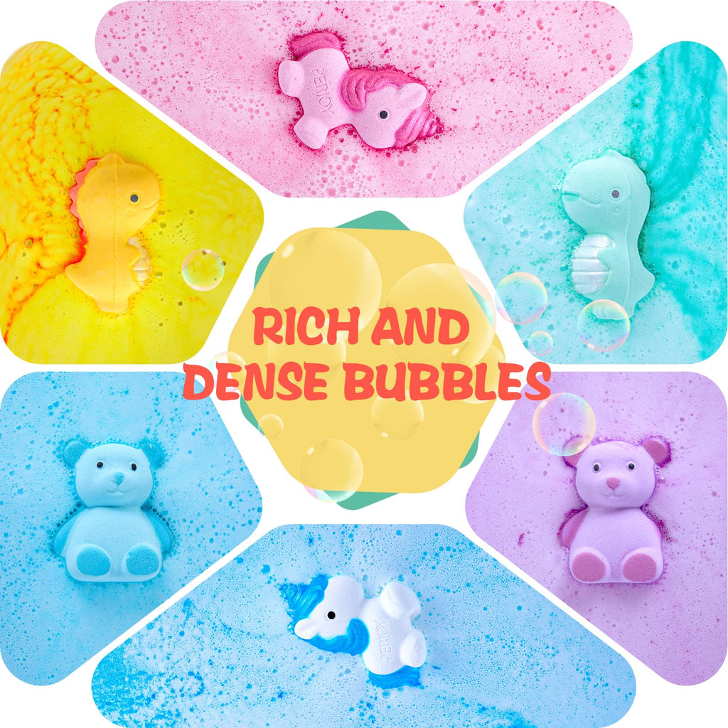 Perjoy Kids Bath Bombs — Organic Bubble Bath Gift Set