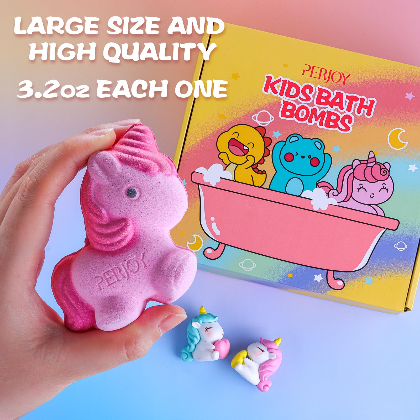 Perjoy Kids Bath Bombs — Organic Bubble Bath Gift Set