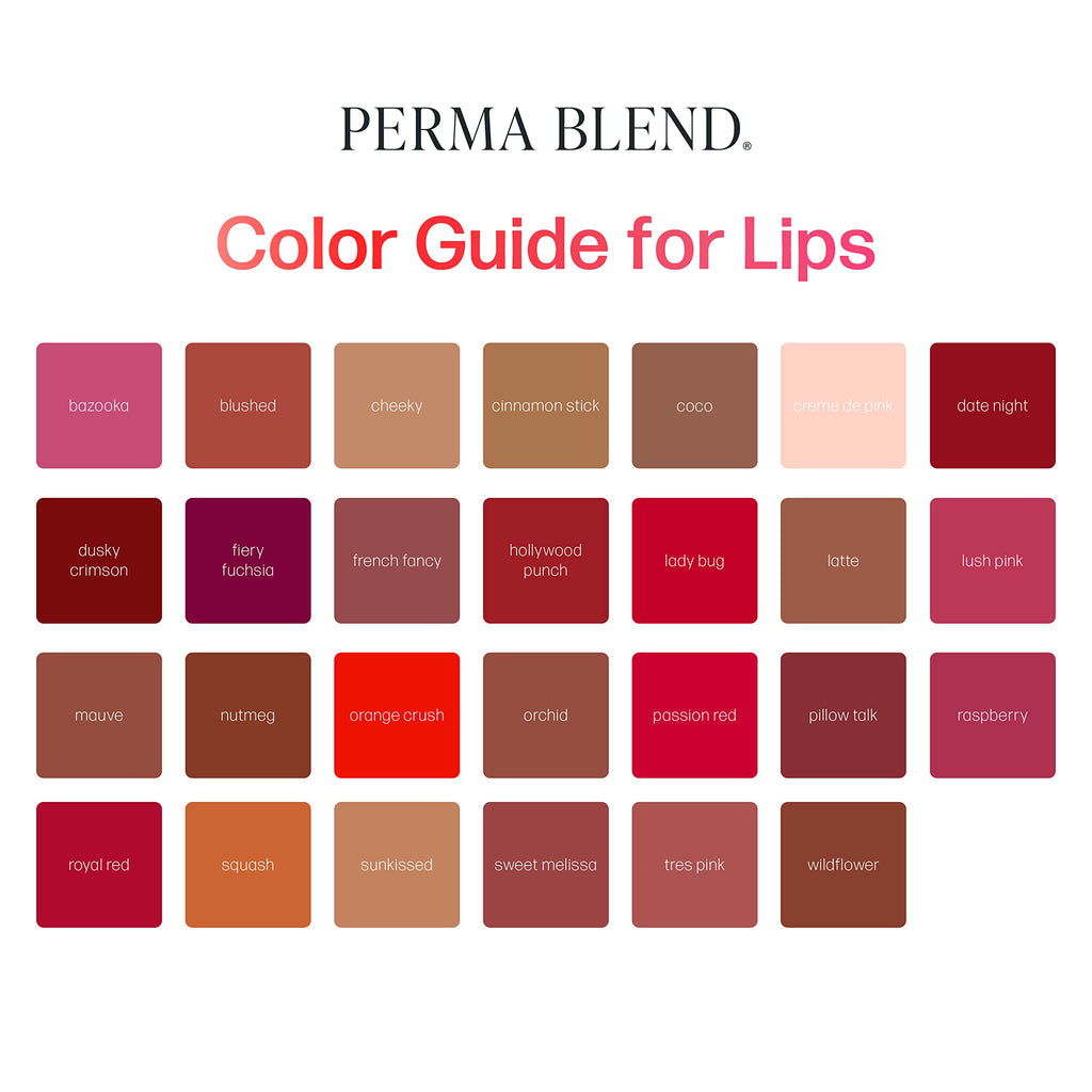Perma Blend Squash Orange-Based Brown Tattoo Ink for Lip Blush – Vegan 0.5 oz