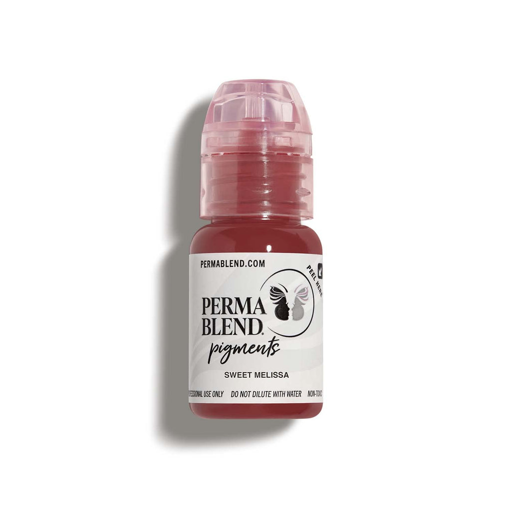 Perma Blend Sweet Melissa Lip Blush Ink – Natural Medium Pink Permanent Makeup Tattoo Ink (0.5 oz) – Vegan
