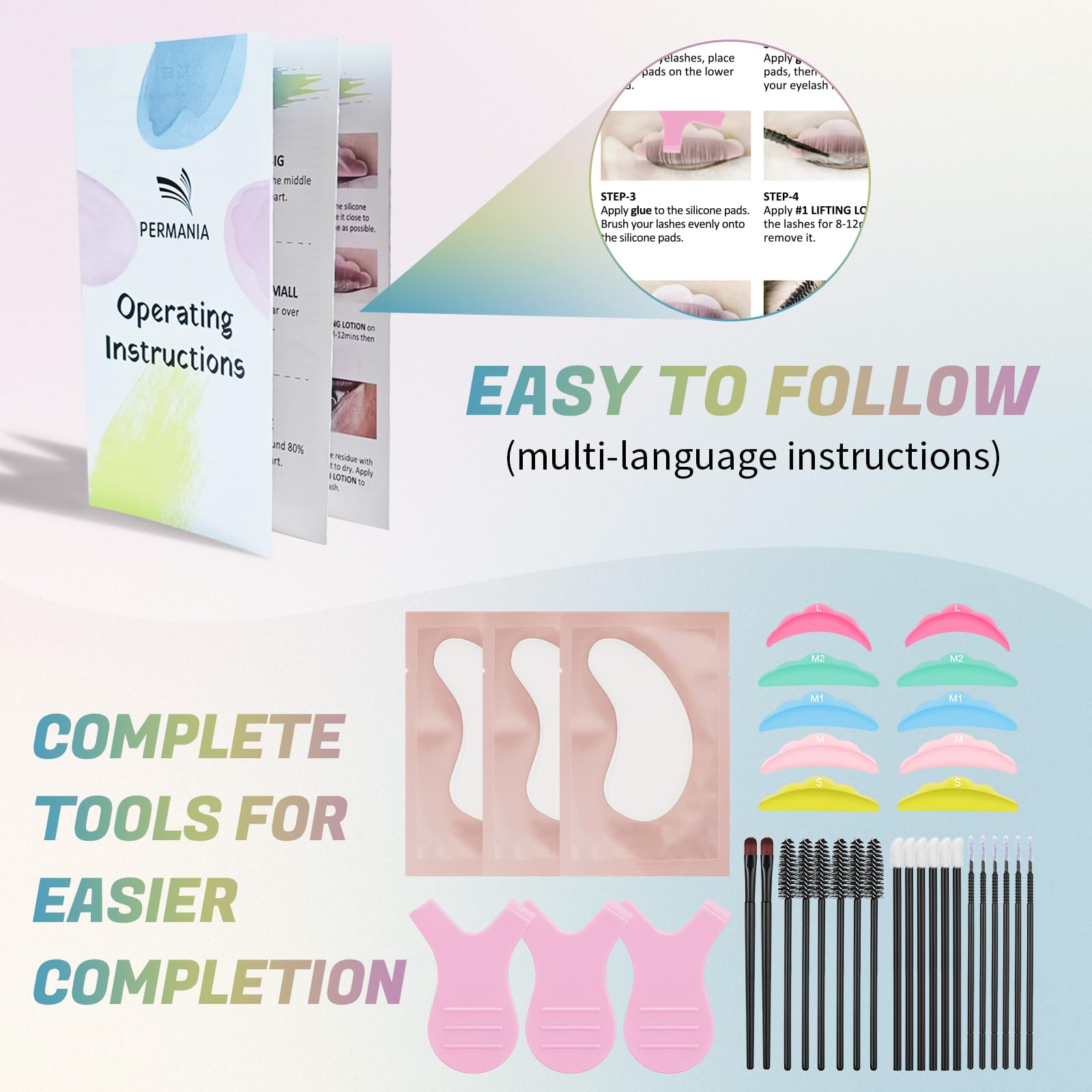 PERMANIA Lash Lift Kit | Tube Design for Precise Lash Lift & Brow Lamination – Easy At-Home Salon Results