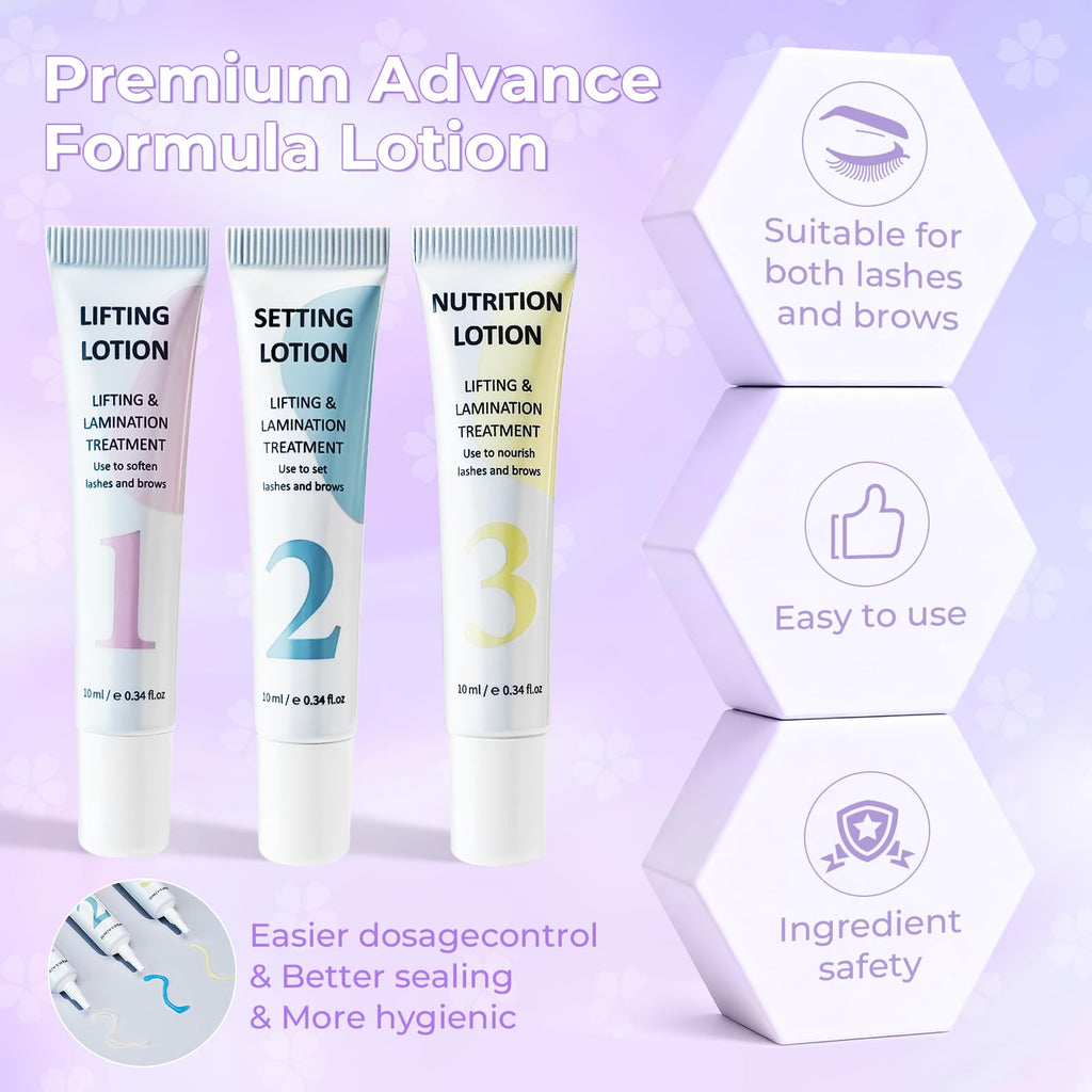 PERMANIA Korean Lash Lift Kit – Open-Eye Design for Salon-Quality Lash Lifts