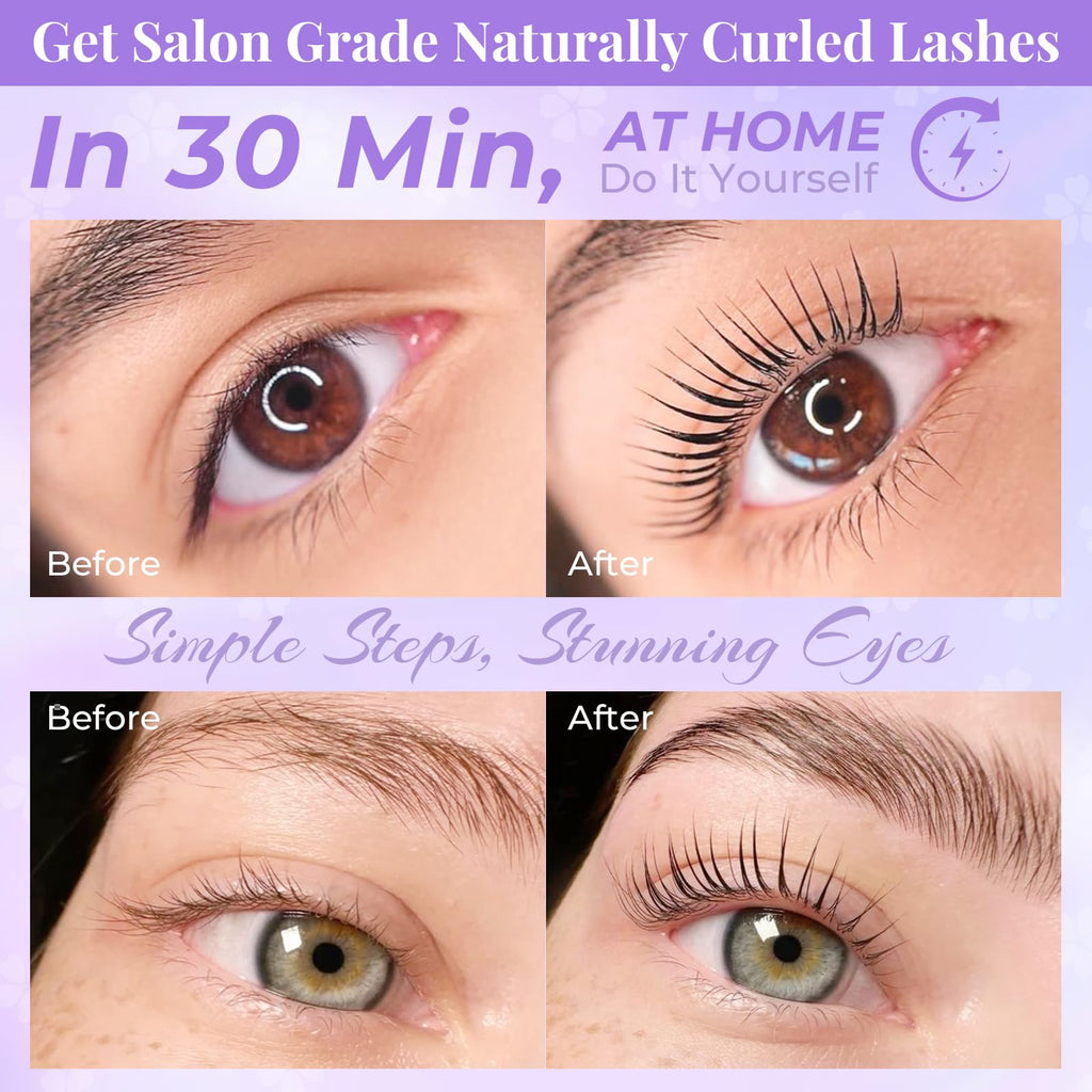 PERMANIA Korean Lash Lift Kit – Open-Eye Design for Salon-Quality Lash Lifts