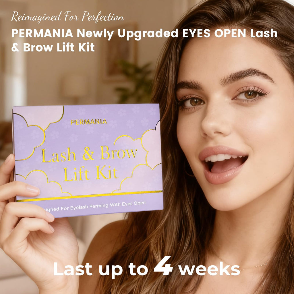 PERMANIA Korean Lash Lift Kit – Open-Eye Design for Salon-Quality Lash Lifts