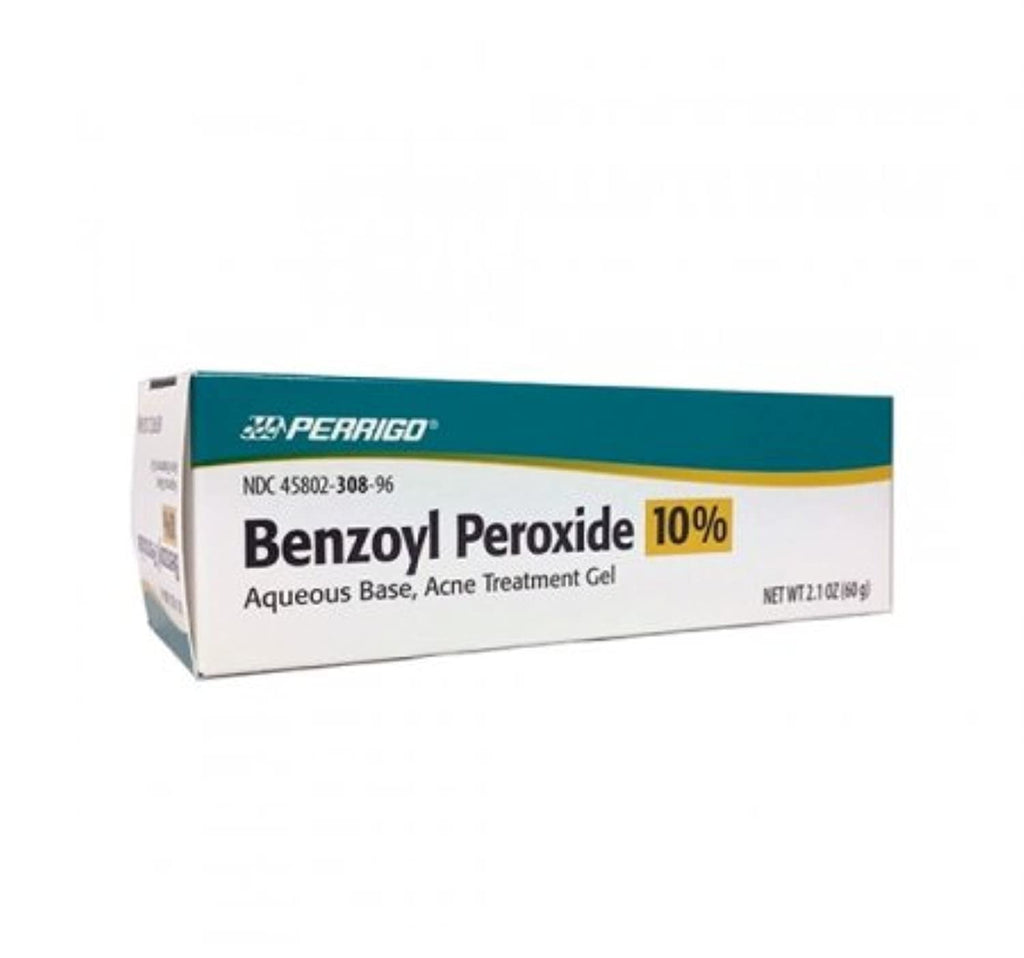 Perrigo 10% Benzoyl Peroxide Acne Treatment Gel – 2.1 oz
