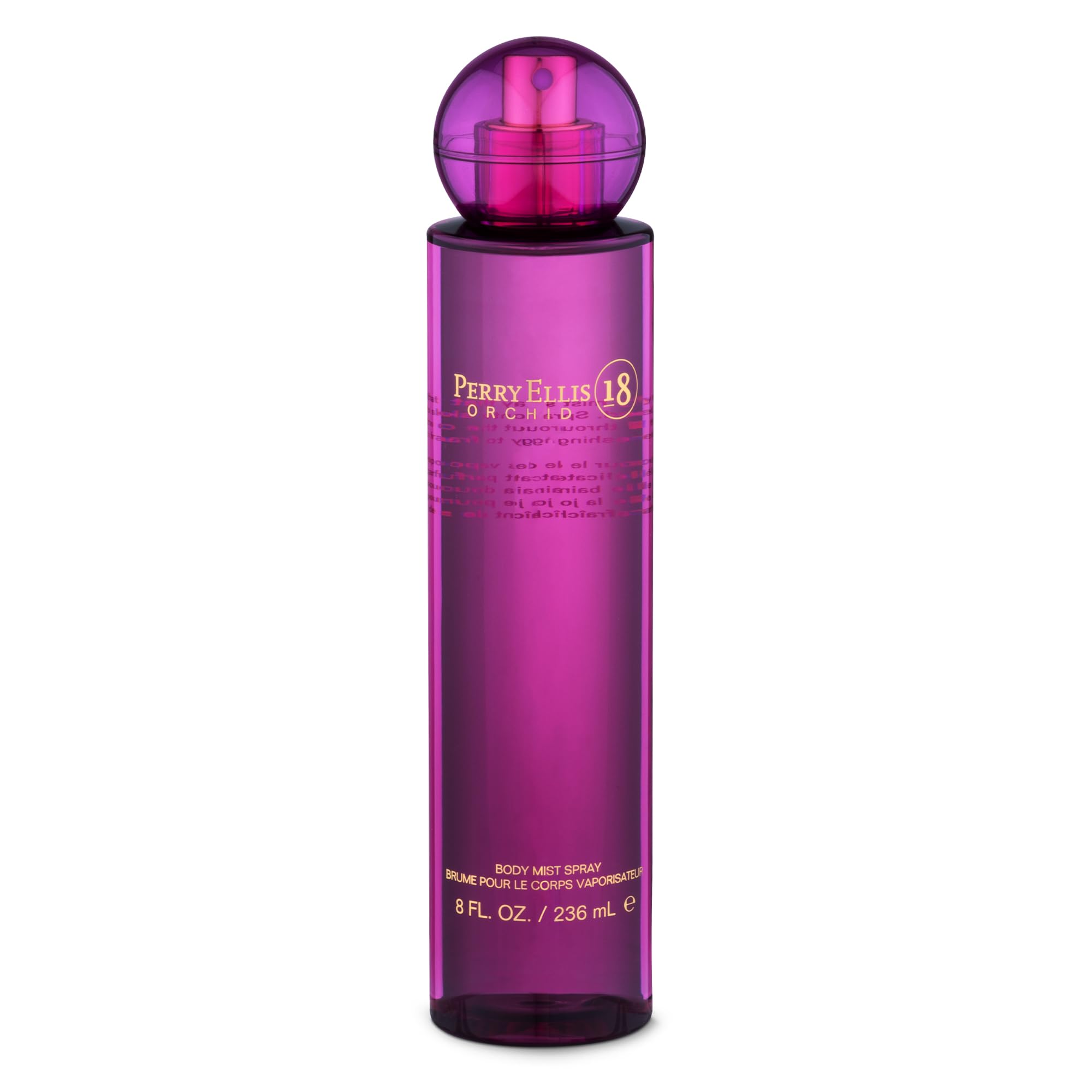 Perry Ellis 18 Orchid Body Spray for Women – Floral Vanilla Mist, Long-Lasting Scent, 8 oz