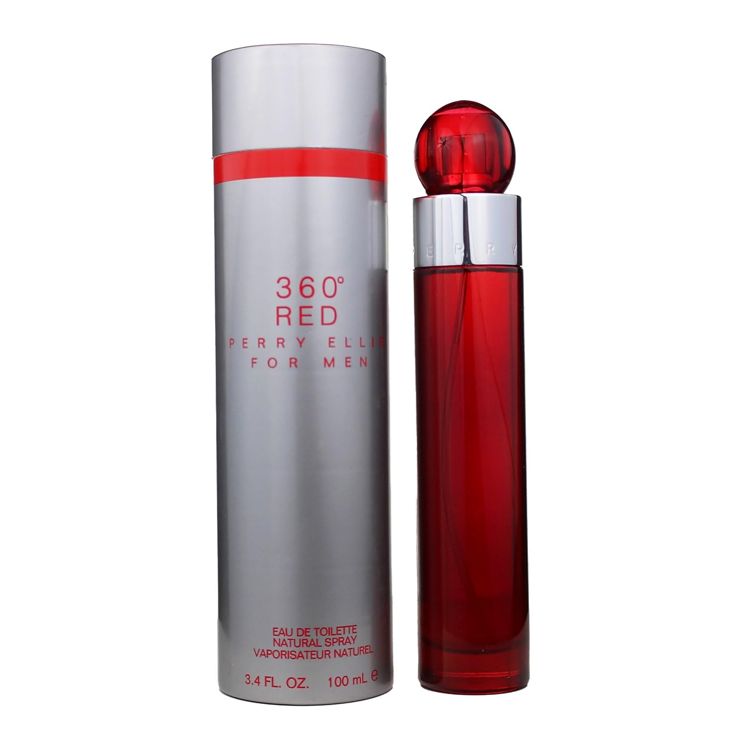 Perry Ellis 360 Red Eau de Toilette Spray – 100 ml / 3.3 oz