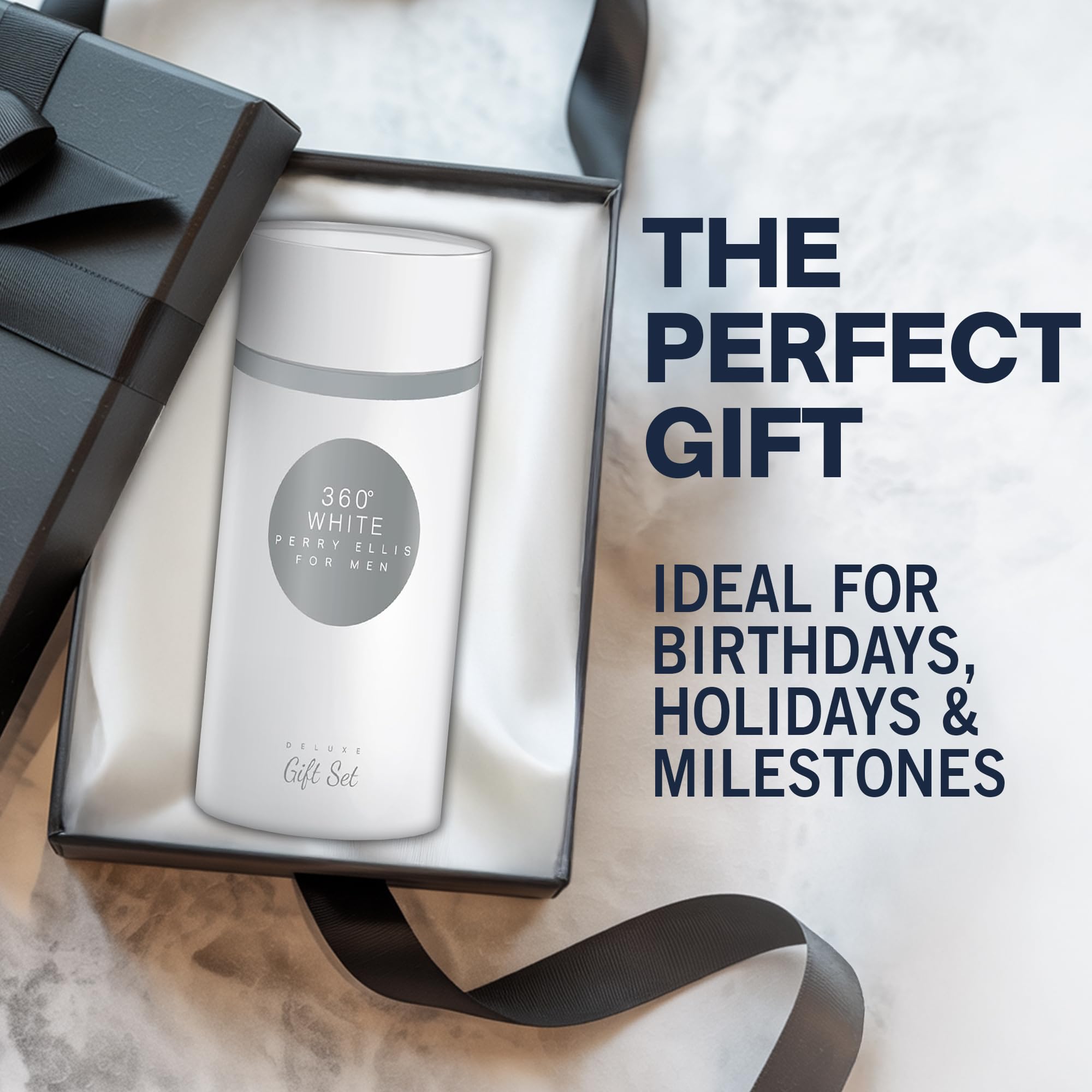 Perry Ellis 360° White for Men – 3-Piece Gift Set | Fresh, Modern Fragrance
