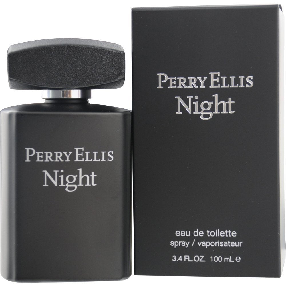 Perry Ellis Night for Men – Eau de Toilette Spray, 3.4 oz