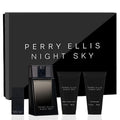 Perry Ellis Night Sky 4-Piece Gift Set – EDT, Balm, Shower Gel for Men