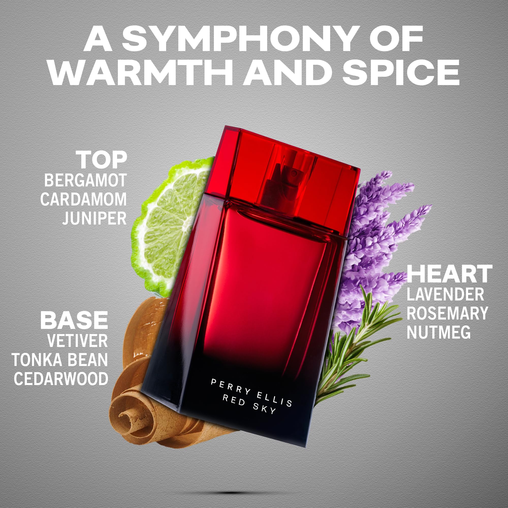 Perry Ellis Red Sky 4-Piece Gift Set – EDT, Aftershave Balm, Shower Gel & Travel Spray