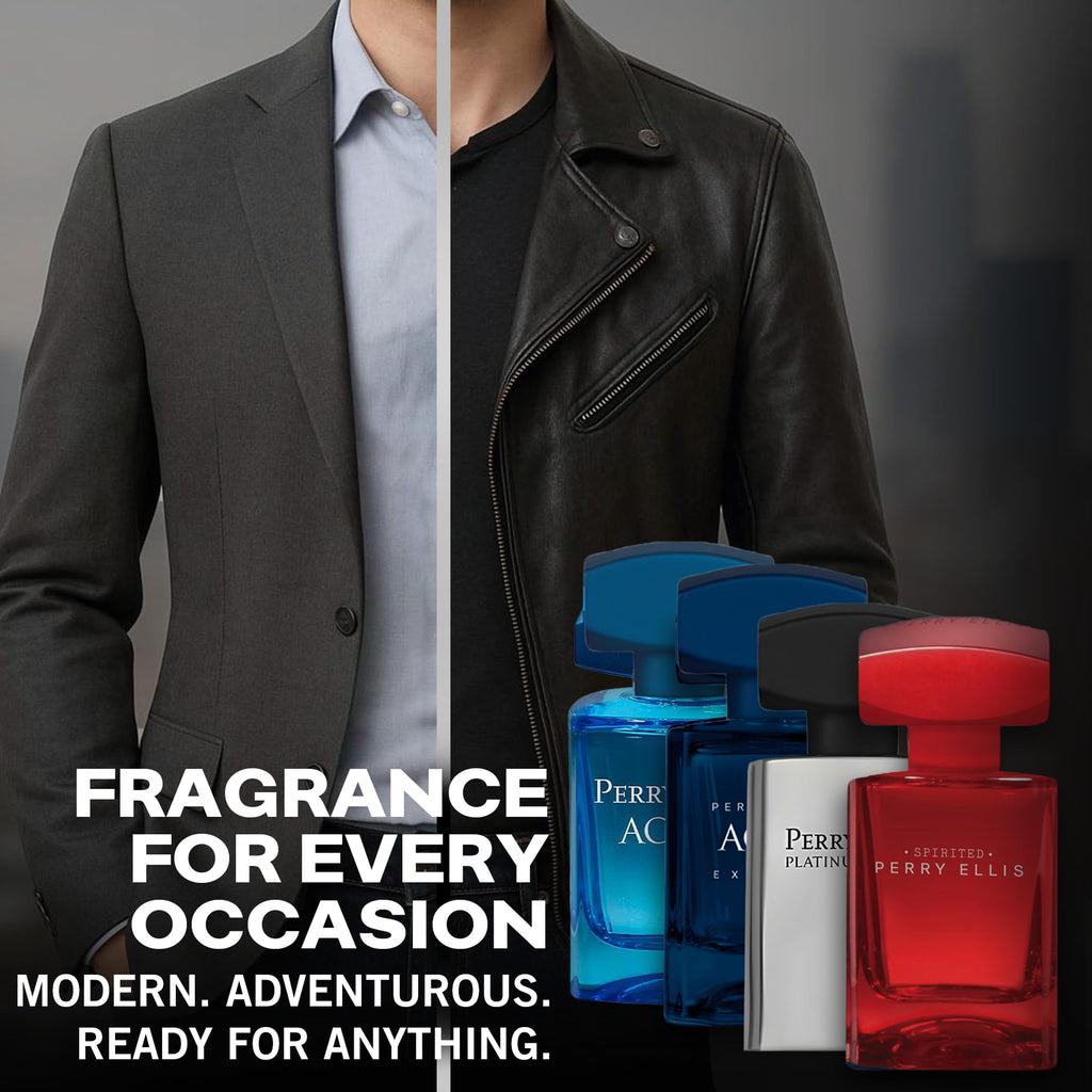 Perry Ellis 4-Piece Mini Cologne Set — Travel-Size EDT Sampler for Men
